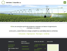 Tablet Screenshot of inversionesydesarrollo.com